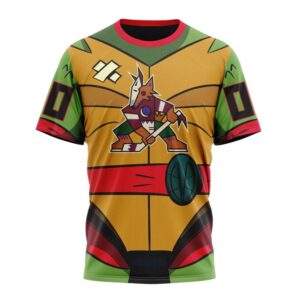 NHL Arizona Coyotes T Shirt Special Teenage Mutant Ninja Turtles Design T Shirt 1