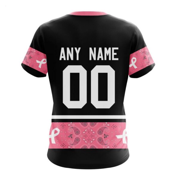 NHL Arizona Coyotes T-Shirt Specialized Design In Classic Style With Paisley! WE WEAR PINK BREAST CANCER T-Shirt