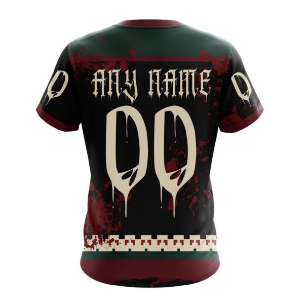 NHL Arizona Coyotes T-Shirt Specialized Design Jersey With Your Ribs For Halloween 3D T-Shirt