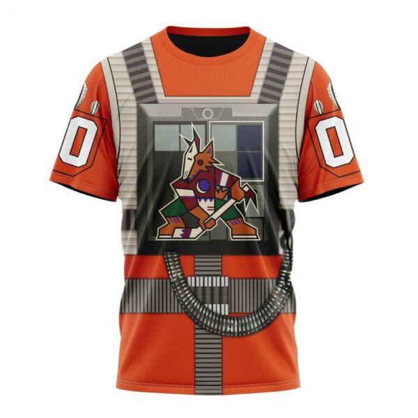 NHL Arizona Coyotes T-Shirt Star Wars Rebel Pilot Design T-Shirt