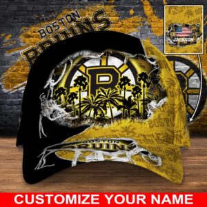 NHL Boston Bruins Baseball Cap Customized Cap For Sports Fans 1