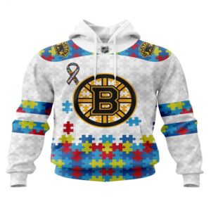 NHL Boston Bruins Hoodie Autism…