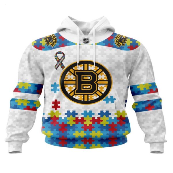 NHL Boston Bruins Hoodie Autism Awareness 3D Hoodie For Fans