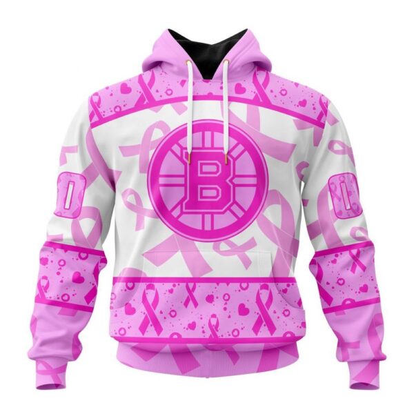 NHL Boston Bruins Hoodie Special Pink October Breast Cancer Awareness Month Hoodie