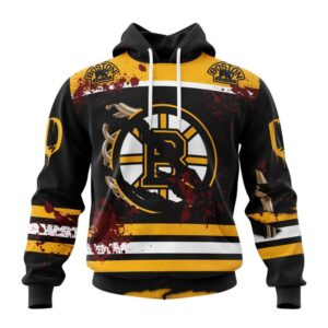 NHL Boston Bruins Hoodie Specialized Design Jersey With Your Ribs For Halloween Hoodie 1