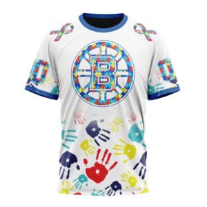 NHL Boston Bruins T Shirt Special Autism Awareness Design T Shirt 1