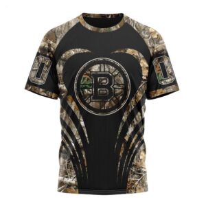 NHL Boston Bruins T Shirt Special Camo Hunting 3D T Shirt 1