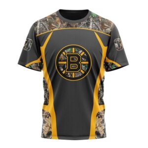 NHL Boston Bruins T Shirt Special Camo Hunting Design 3D T Shirt 1