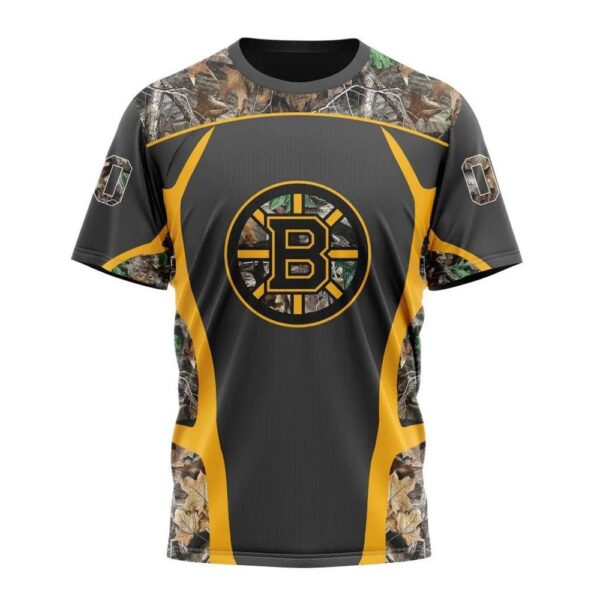 NHL Boston Bruins T-Shirt Special Camo Hunting Design 3D T-Shirt