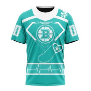 NHL Boston Bruins T Shirt Special Design Honoring Healthcare Heroes T Shirt 1