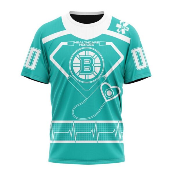 NHL Boston Bruins T-Shirt Special Design Honoring Healthcare Heroes T-Shirt