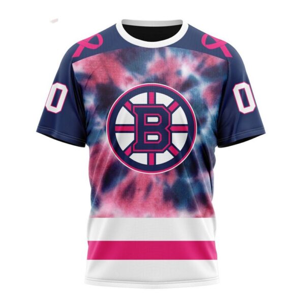 NHL Boston Bruins T-Shirt Special Pink October Fight Breast Cancer 3D T-Shirt