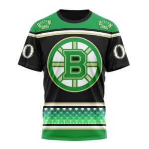 NHL Boston Bruins T Shirt Specialized Unisex Kits Hockey Celebrate St Patricks Day T Shirt 1