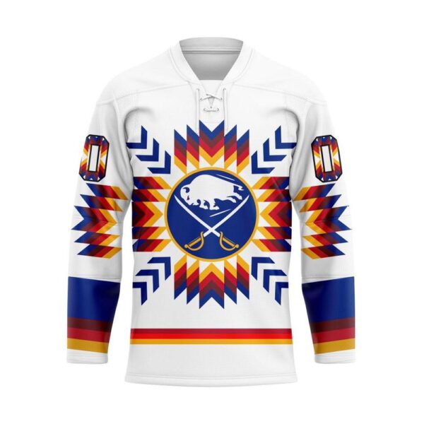 NHL Buffalo Sabres Hockey Jersey Special Design With Native Pattern Custom Jersey