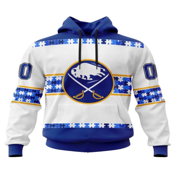 NHL Buffalo Sabres Hoodie Autism Awareness 3D Hoodie For Hockey Fans