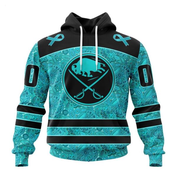 NHL Buffalo Sabres Hoodie Special Design Fight Ovarian Cancer Hoodie