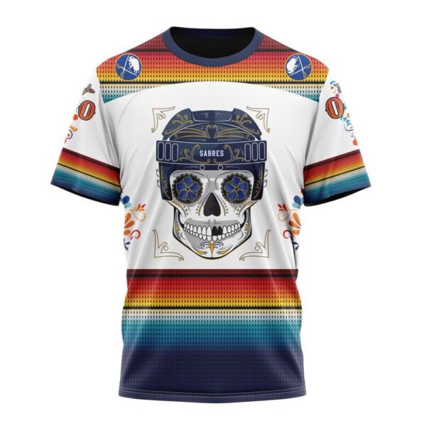 NHL Buffalo Sabres Special Design For Dia De Los Muertos T-Shirt