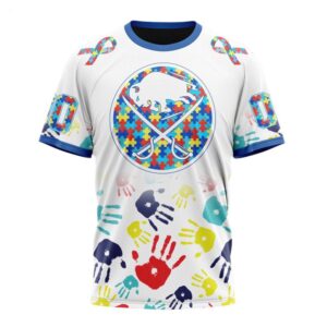 NHL Buffalo Sabres T Shirt Special Autism Awareness Design T Shirt 1