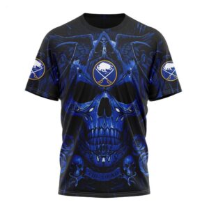 NHL Buffalo Sabres T Shirt Special Design With Skull Art T Shirt 1