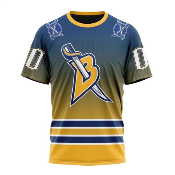 NHL Buffalo Sabres T-Shirt Special Retro Gradient Design T-Shirt