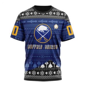 NHL Buffalo Sabres T Shirt Special Star Trek Design T Shirt 1