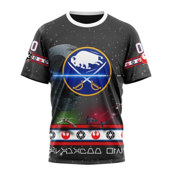 NHL Buffalo Sabres T-Shirt Special Star Wars Design 3D T-Shirt