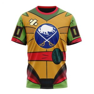 NHL Buffalo Sabres T Shirt Special Teenage Mutant Ninja Turtles Design T Shirt 1