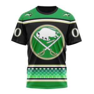 NHL Buffalo Sabres T Shirt Specialized Unisex Kits Hockey Celebrate St Patricks Day T Shirt 1