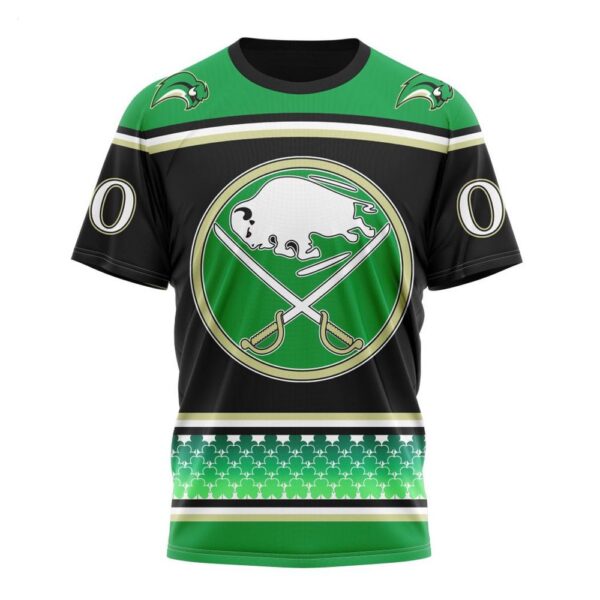 NHL Buffalo Sabres T-Shirt Specialized Unisex Kits Hockey Celebrate St Patrick’s Day T-Shirt