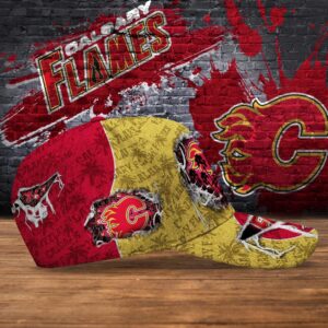 NHL Calgary Flames Baseball Cap Customized Cap For Sports Fans 3