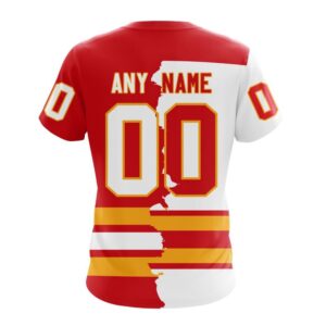 NHL Calgary Flames Personalize 2024 Home Mix Away T Shirt 2