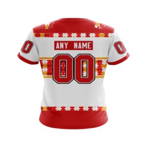 NHL Calgary Flames T Shirt Autism Awareness Custom Name And Number 3D T Shirt 2