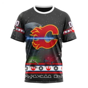 NHL Calgary Flames T Shirt Special Star Wars Design 3D T Shirt 1