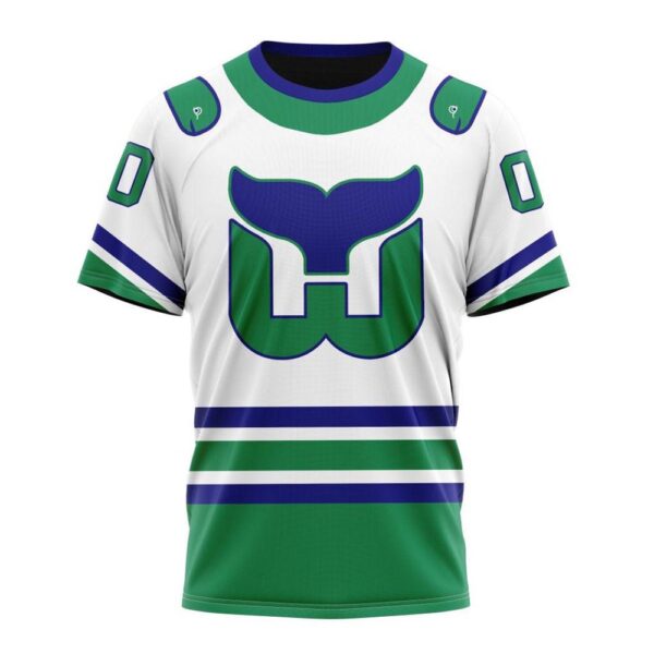 NHL Carolina Hurricanes 3D T-Shirt 2024 White Whalers Kits Hoodie