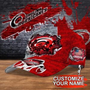 NHL Carolina Hurricanes Baseball Cap Customized Cap For Sports Fans 2