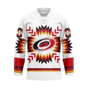 NHL Carolina Hurricanes Hockey Jersey Special Design With Native Pattern Custom Jersey 1