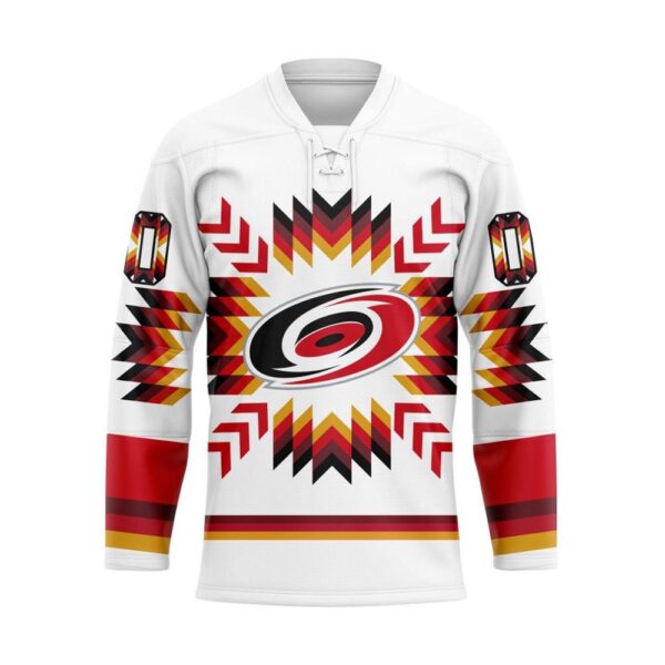 NHL Carolina Hurricanes Hockey Jersey Special Design With Native Pattern Custom Jersey