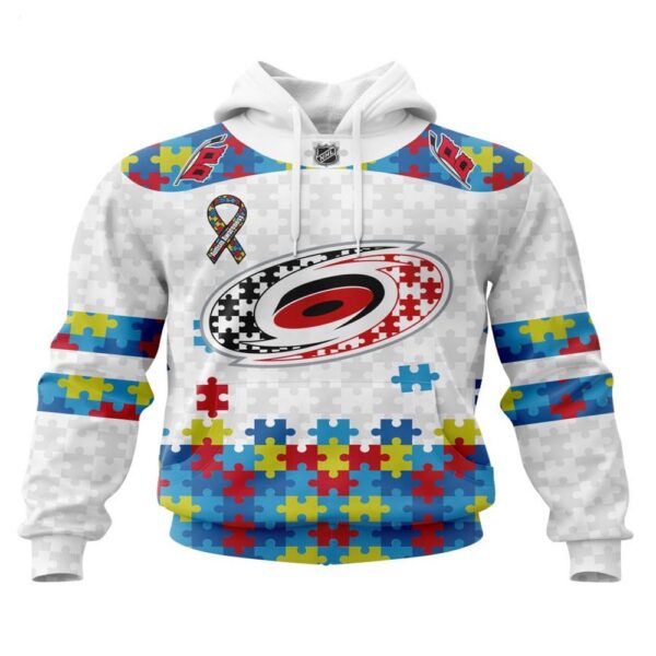 NHL Carolina Hurricanes Hoodie Autism Awareness 3D Hoodie For Fans