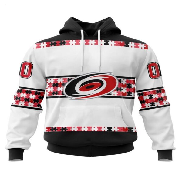 NHL Carolina Hurricanes Hoodie Autism Awareness 3D Hoodie For Hockey Fans