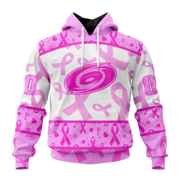 NHL Carolina Hurricanes Hoodie Special Pink October Breast Cancer Awareness Month Hoodie