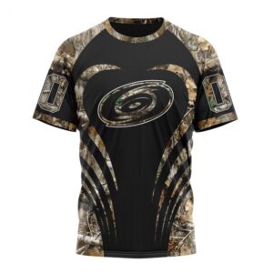 NHL Carolina Hurricanes T Shirt Special Camo Hunting 3D T Shirt 1