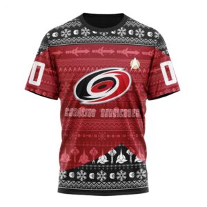NHL Carolina Hurricanes T Shirt Special Star Trek Design T Shirt 1