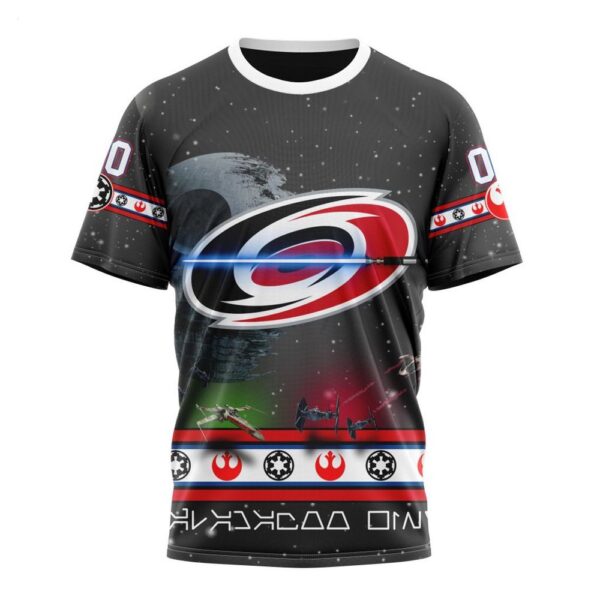 NHL Carolina Hurricanes T-Shirt Special Star Wars Design 3D T-Shirt