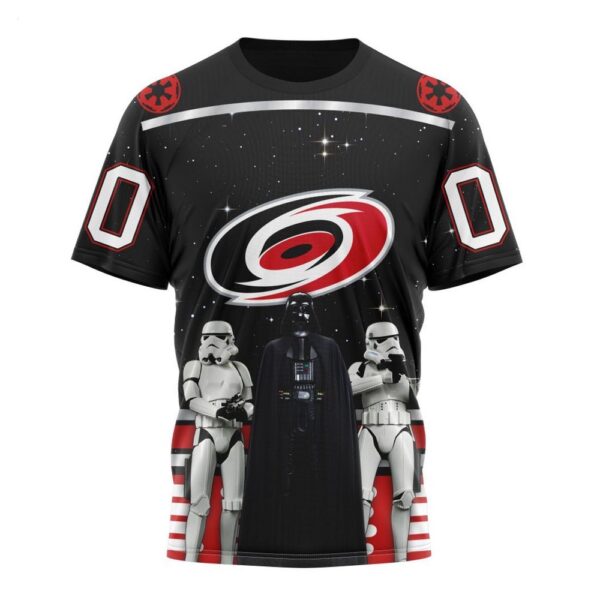 NHL Carolina Hurricanes T-Shirt Special Star Wars Design May The 4th Be With You 3D T-Shirt