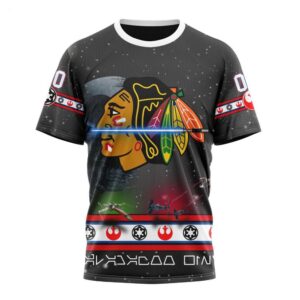 NHL Chicago Blackhawks T Shirt Special Star Wars Design 3D T Shirt 1