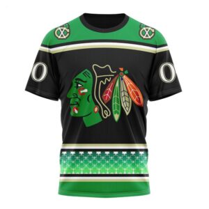 NHL Chicago Blackhawks T Shirt Specialized Unisex Kits Hockey Celebrate St Patricks Day T Shirt 1