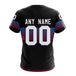 NHL Colorado Avalanche 3D T Shirt Special Black And Gradient Design Hoodie 2