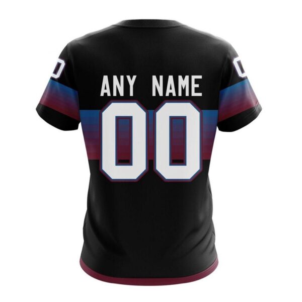 NHL Colorado Avalanche 3D T-Shirt Special Black And Gradient Design Hoodie