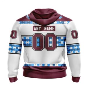 NHL Colorado Avalanche Hoodie Autism Awareness 3D Hoodie For Hockey Fans 2