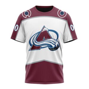 NHL Colorado Avalanche Personalized 2024 Away Kits T Shirt 1